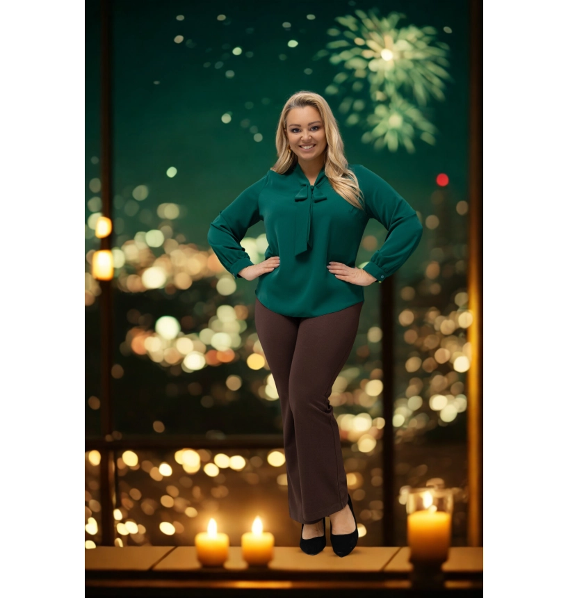 M46222 BLUZKA AMELIA ZIELONA